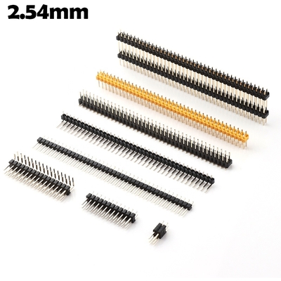 Single Double Row Male Header Connector 1.27mm Vertikal Male Right Angle