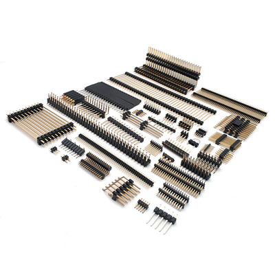 Single Row 1.27mm 2.54mm Male Pin Header Connector Untuk PCB