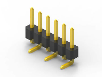 Kaki terbalik SMD Male Pin Header Connector 6 Pin Resistensi kontak 20mΩ Max