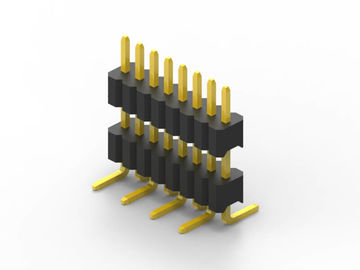 Dual Row 1.27 mm Pitch Idc Connector, Kunci Kontak Pria Header Connector