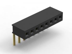 6 Pin Untuk 40 Pin Wanita Header Konektor 1.27mm Pitch Hitam awet