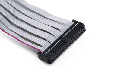 2.54mm IDC Flat Ribbon Cable Assembly Dengan Panas Shrink Tube Panjang Disesuaikan