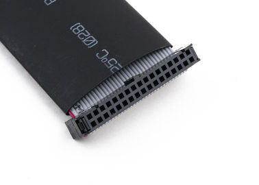2.54mm IDC Flat Ribbon Cable Assembly Dengan Panas Shrink Tube Panjang Disesuaikan