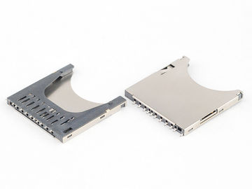 Sandish Micro SD Socket Logam Tembaga, Konektor Kartu Memori Multimedia