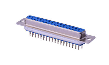 Shield Micro D Shell Connector, 37 Pin D Sub Connector Wanita Kontak kuat
