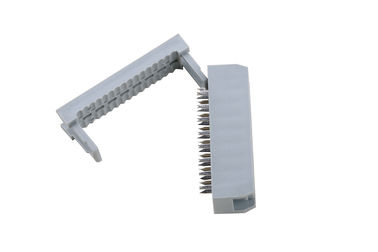 2.54 Mm Pitch IDC Kabel Konektor PBT Bahan 500V Resistensi Isolasi