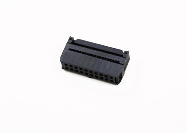 Wanita IDC Socket Connector PBT Isolation Dual Row RoHS/Reach Certification