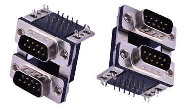 Pria Micro D Sub Konektor Tegangan Resistensi 500V VGA Konektor Socket Kombinasi