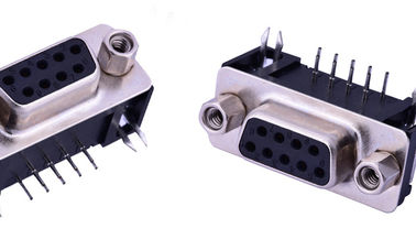 Komputer D Sub Input Output Konektor 25 M Omega Max Contact Resistance Disesuaikan
