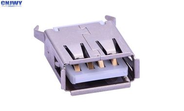180 derajat Solder USB Connector, 4PIN Jarum Micro USB SMD Konektor