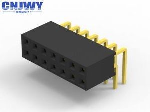 2 mm Pitch Connector Wanita, Melalui Lubang Plastik Sudut Kanan Kepala Wanita