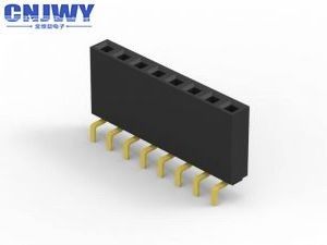 2.54mm Pitch Through Hole Female Header Connector Untuk Motherboard