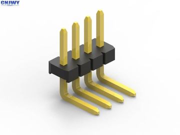 Konektor Header Pin Sudut Kanan Pria 1,27 mm Pitch 2 Pin hingga 80 Pin