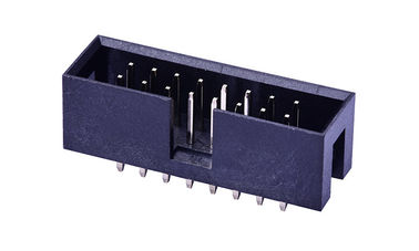PCB DIP Box Header Connector persegi panjang 2 * 12 Pin Resistensi Isolasi
