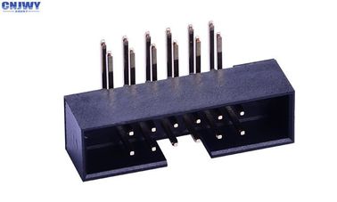 Konektor Header Kotak Sudut Kanan 2 * 6 Pin PA6T Tinggi 4,8mm Rating arus 2.0AMP
