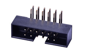 Konektor Header Kotak Sudut Kanan 2 * 6 Pin PA6T Tinggi 4,8mm Rating arus 2.0AMP
