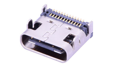 24 Kontak USB 3.1 Konektor Tipe C, Pcb Mount USB C Konektor