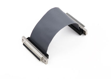 SCSI Wanita 1.27 mm Pitch Ribbon Kabel, dilindungi 34 Pin Flat Ribbon Kabel