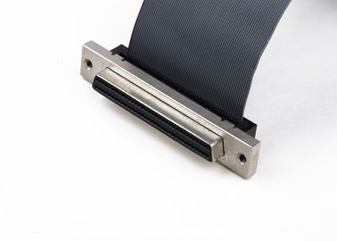 SCSI Wanita 1.27 mm Pitch Ribbon Kabel, dilindungi 34 Pin Flat Ribbon Kabel