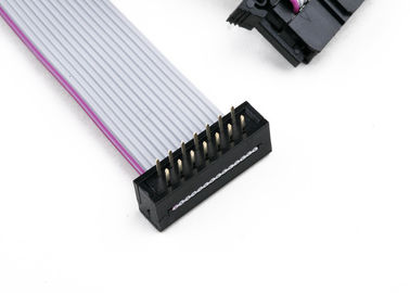 UL94V-0 FC-16P IDC Flat Ribbon Cable Assembly dengan Butterfly SR