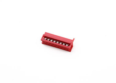 Pria Dual Row 8 Pin Ribbon Kabel Konektor, PA46 Material Idc Socket Konektor