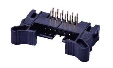 Sudut Kanan 26 Pin PCB Kawat Ke Konektor Papan Ejektor Header Hitam Warna
