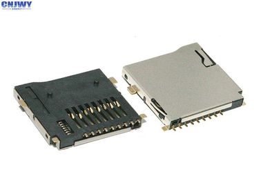 TF Pengelasan Eksternal Micro SD Card ConnectorHolder 9 PIN Four Feet Self Shell Type