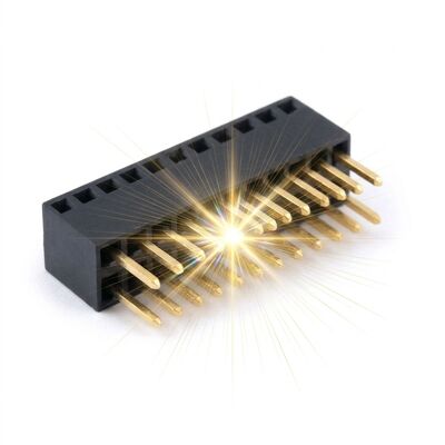 Konektor Header Wanita Mezzanine Pitch Halus Pitch 0.8Mm Soket PCB Susun 2X30P Baris Ganda