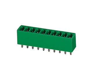 Permukaan badan kuningan Tumpukan Terminal Blok CST 3.50mm Pitch 1.3mm Diameter PCB