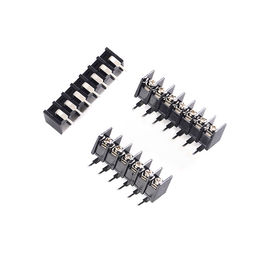 7.62mm Pitch Right Angel Barrier Panel Mount Terminal Block Pin yang disesuaikan