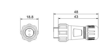 Airproof Aviation Plug Connector GM1310 7Poles Pria dan Wanita 200V 5A