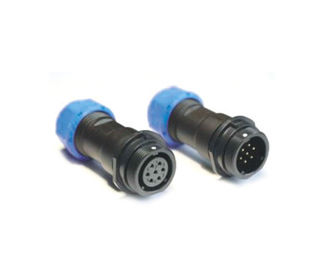 Panjang 56mm Lampu Terminal Blok Hitam Dan Biru Tegangan Tinggi Kuningan Kontak