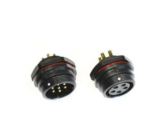 Panel konektor terminal terminal Plug Penerbangan Front Mount Untuk pencahayaan luar