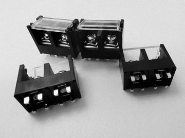Black Barrier Terminal Block Connector11mm Pitch 2 Posisi Untuk Equipment Power Supply