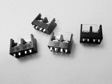 Black Barrier Terminal Block Connector11mm Pitch 2 Posisi Untuk Equipment Power Supply