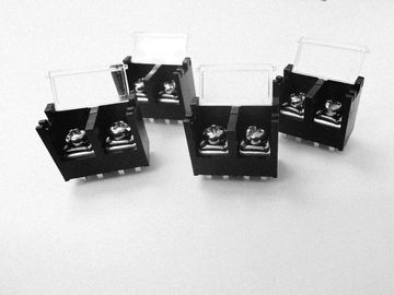 Black Barrier Terminal Block Connector11mm Pitch 2 Posisi Untuk Equipment Power Supply