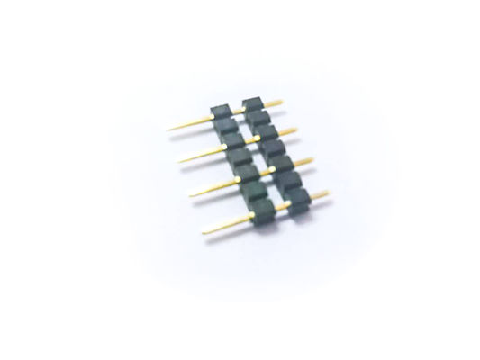 Fosfor Perunggu 2.54MM Pitch PA6T 1 * 7P Emas Flash Pin Header