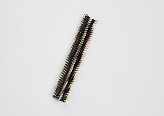Pemasangan Emas Pria Pin Header Connector PH2.54mm L44 2X11P DIP 180 derajat