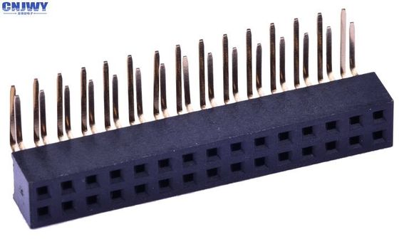 4.3mm Tinggi Congvave Bending Wanita Header Konektor 1U '' PA6T