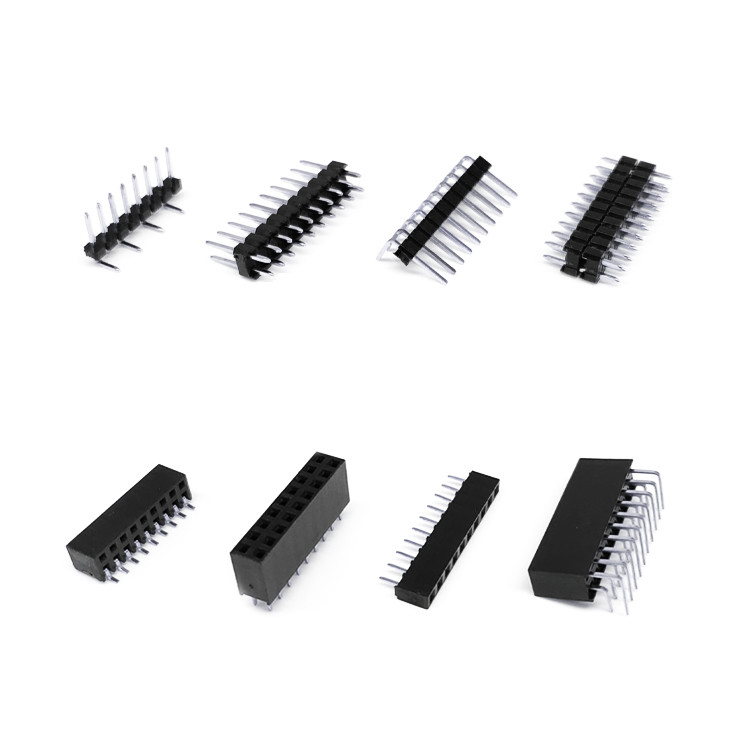 40 Pin 2.54mm Pria Pin Header Connector Single Row Vertikal Untuk Otomotif