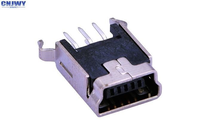 Ponsel Mini 180 derajat USB konektor, SMD Micro USB Male konektor