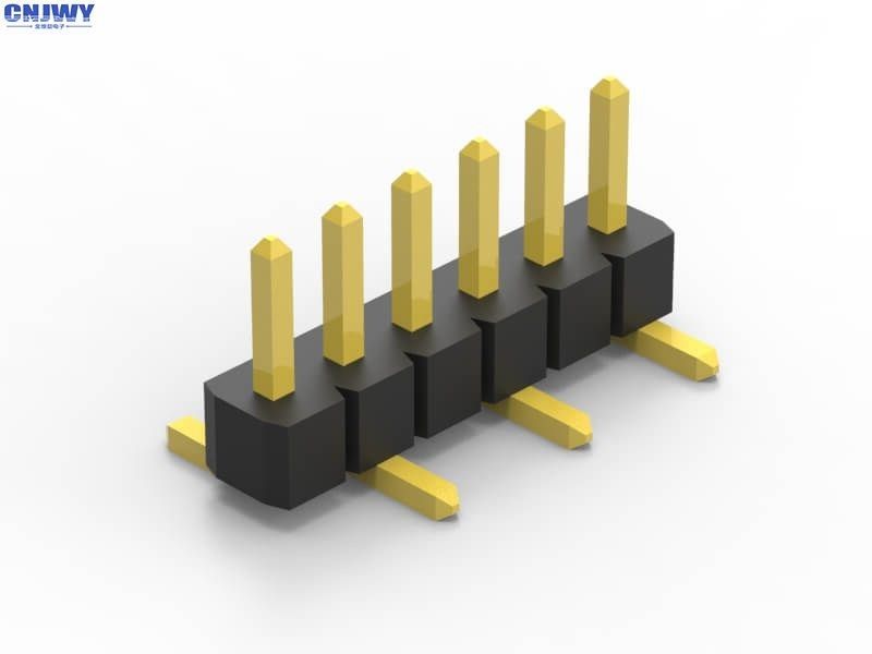 1 mm Pitch Pin Header Connector, Single Row 14 Pin Header Connector