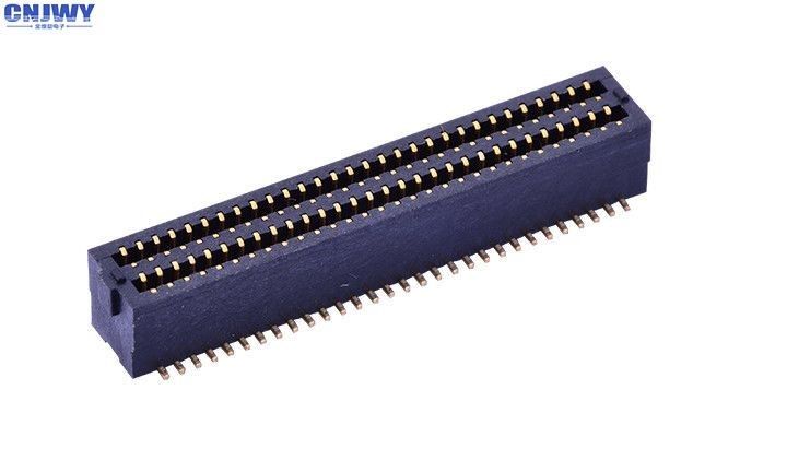 Double Row PCB Board To Board Connector 0,8mm Resistensi Isolasi Kursi Ibu Vertikal