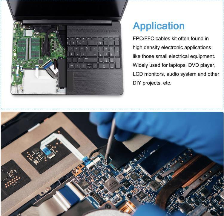 Rakitan Kabel FFC Tahan Lama dengan Fleksibilitas Tinggi dan Pitch Presisi yang Cocok untuk Perangkat Elektronik Kompleks