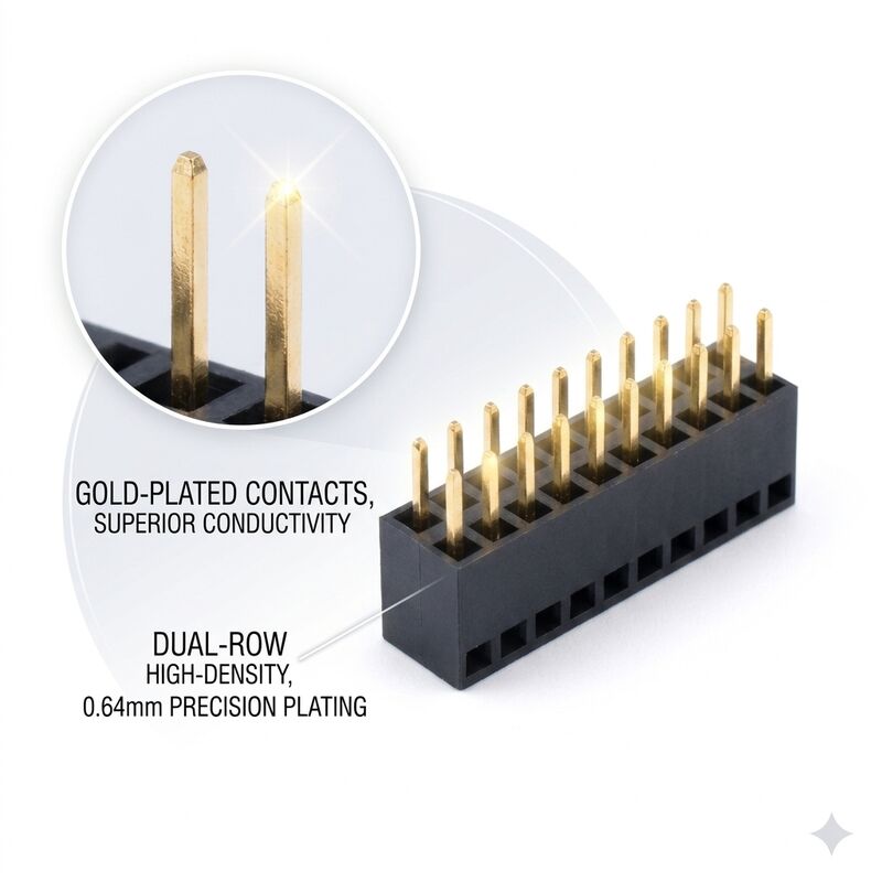 Konektor Header Wanita Mezzanine Pitch Halus Pitch 0.8Mm Soket PCB Susun 2X30P Baris Ganda