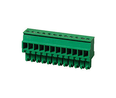 PA66 SN Plated 30-16AWG Terminal Block Connector CPT 3.81mm Pitch 1*10P Hijau