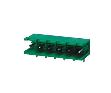 5.08mm Center Space Terminal Strip Connector 1*08P PA66 SN Plated DIP/RA 300V 18A