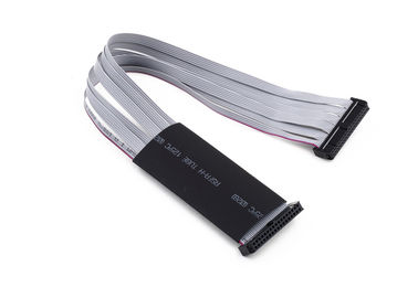 2.54mm IDC Flat Ribbon Cable Assembly Dengan Panas Shrink Tube Panjang Disesuaikan
