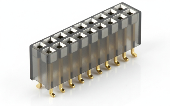 2x20P Konektor Header Wanita 2.54mm Pitch 3A Current Rating
