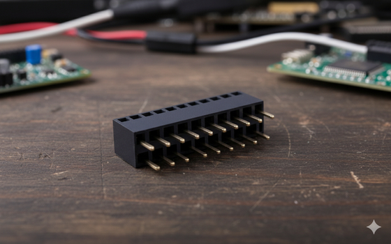 3A 250V Female Header Connector dengan Pitch 2,54mm